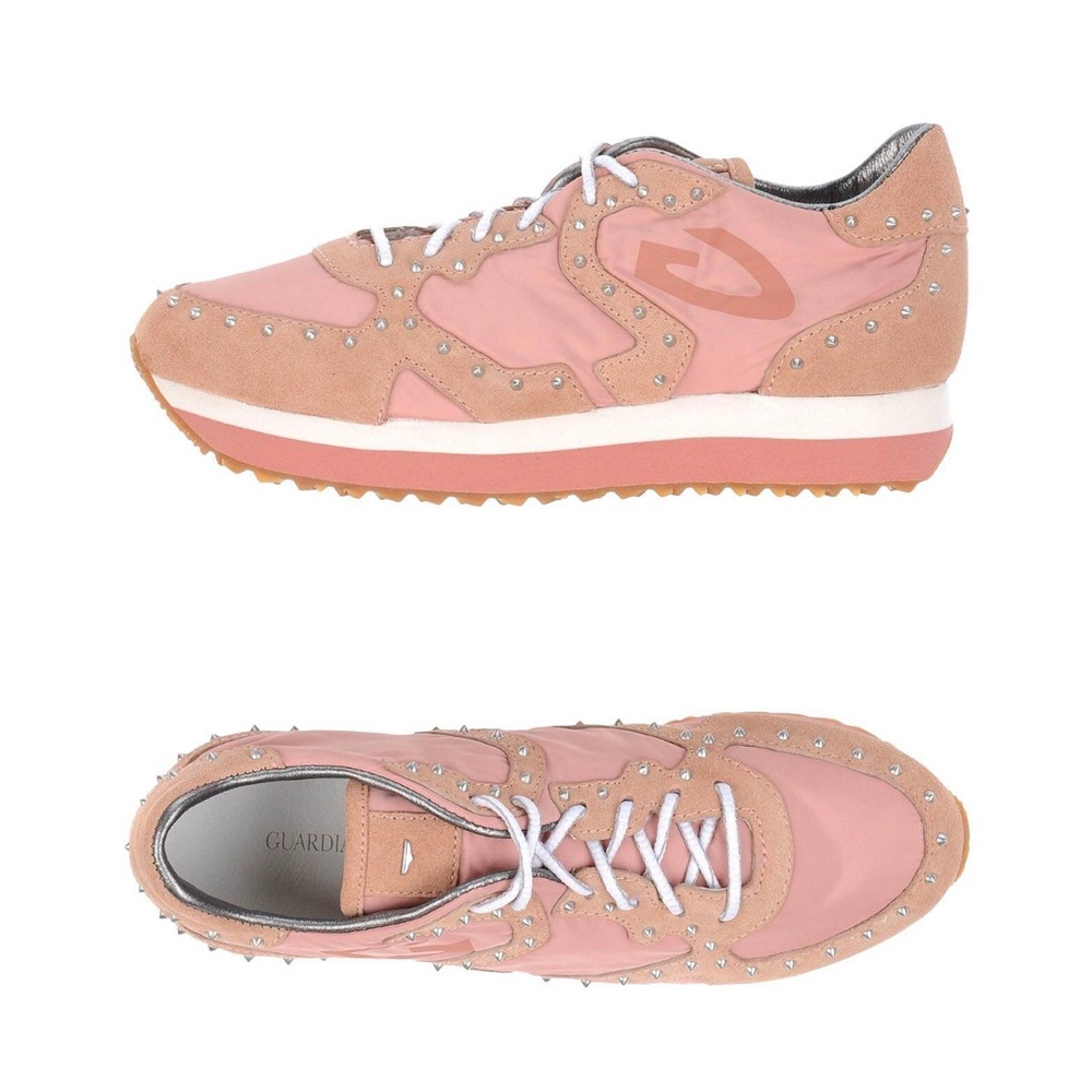 Italian Luxury Brand Pink Women's Sneakers